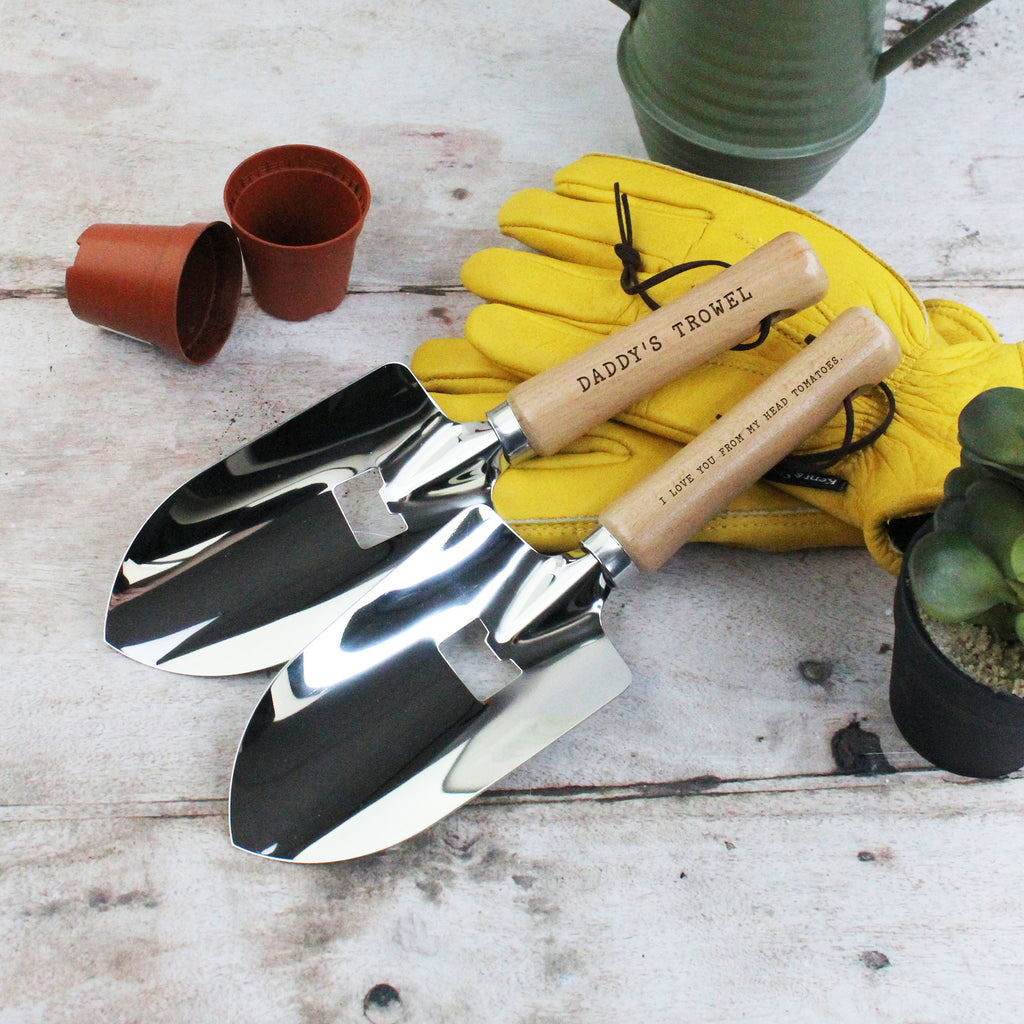 Personalised Dad’s Garden Trowel with Beer Bottle Opener