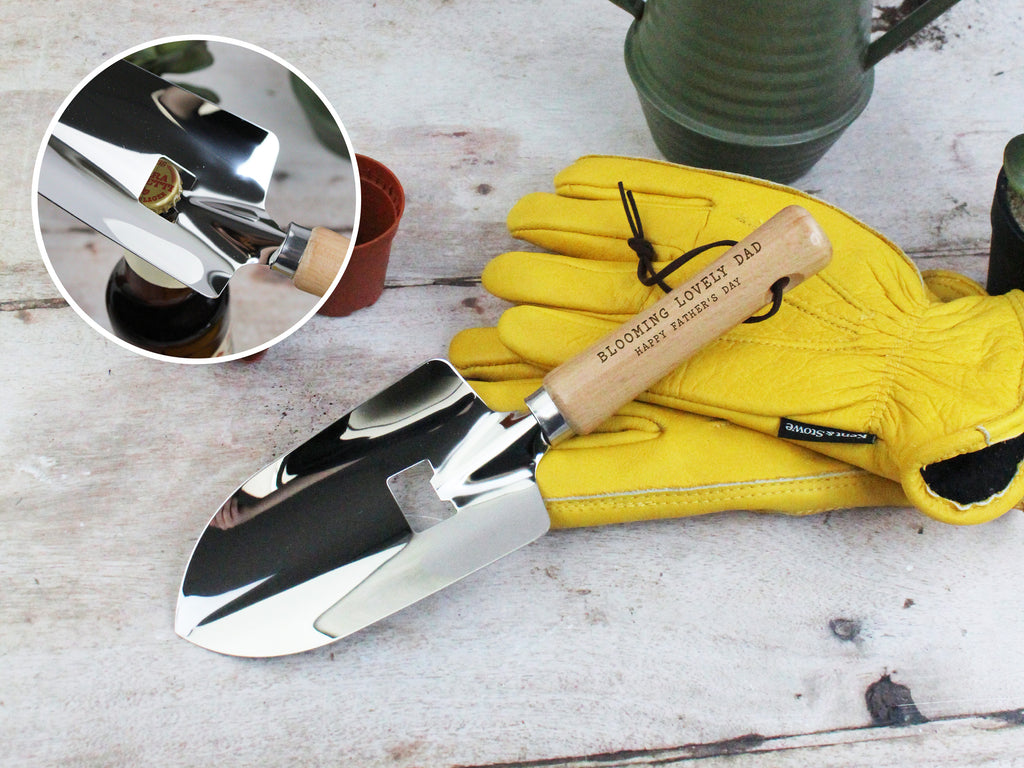 Personalised Dad’s Garden Trowel with Beer Bottle Opener