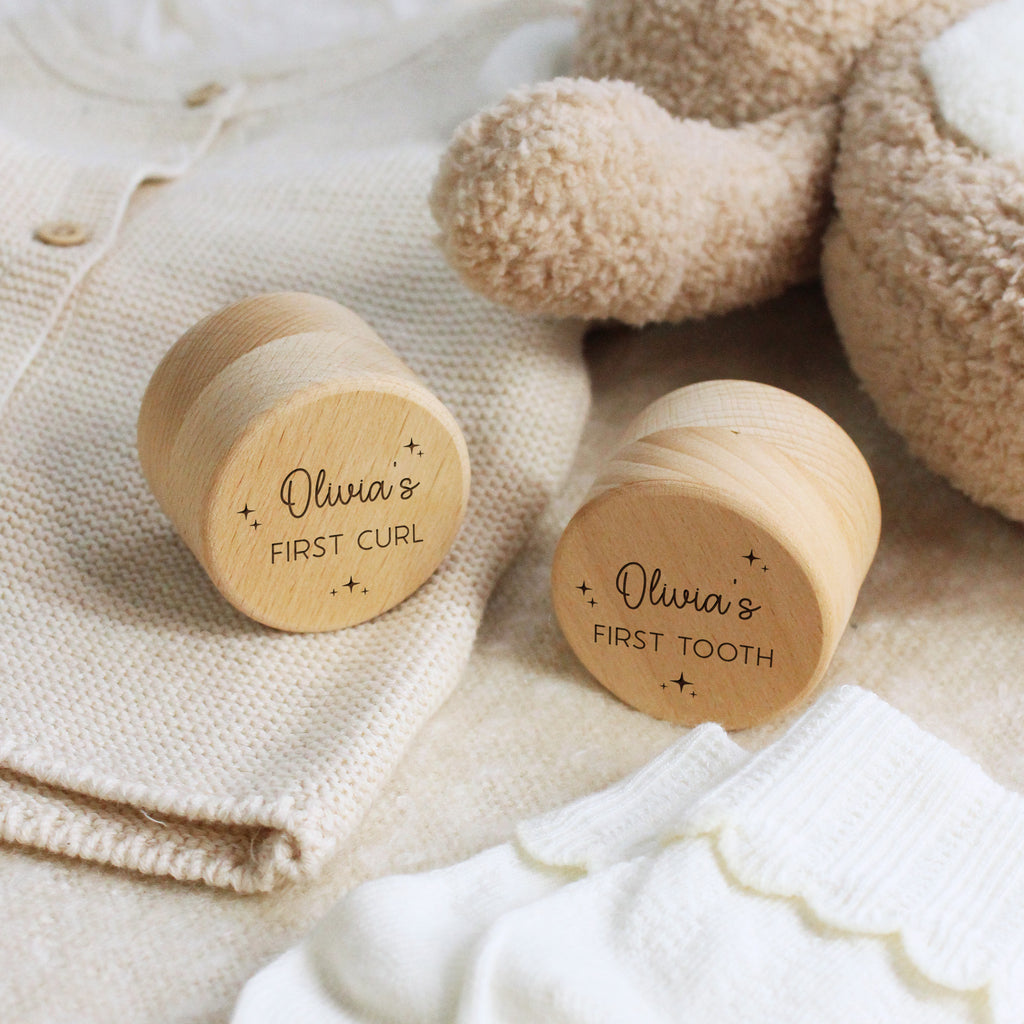 Personalised Baby’s First Tooth & Curl Box