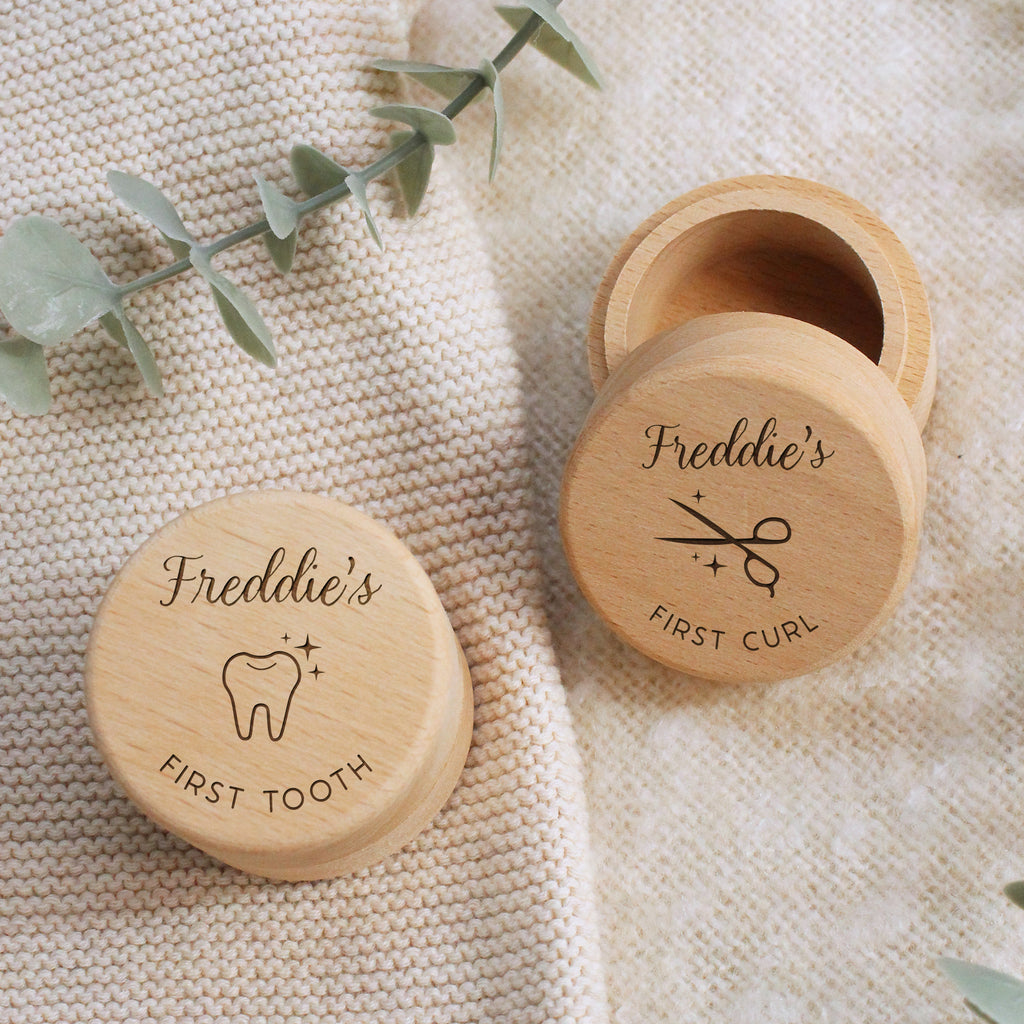 Personalised First Tooth and Curl Set