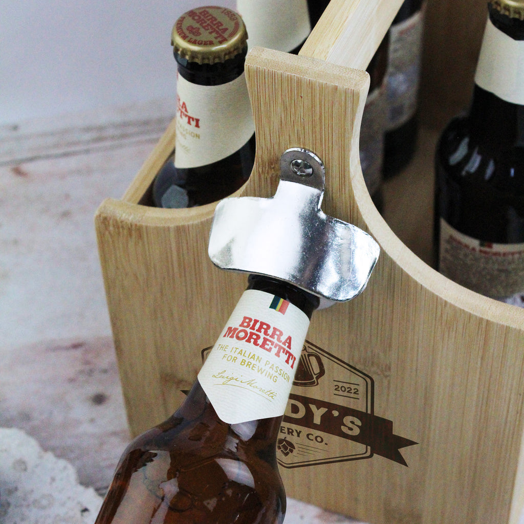 Personalised 'Grandad’s Brewery' Beer Crate with Bottle Opener