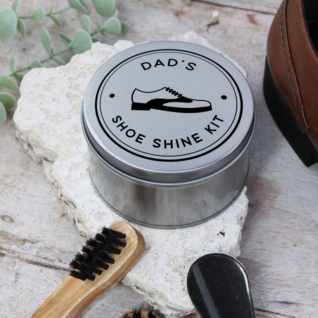 Personalised Dad’s Shoe / Boot Shine Kit in Tin Gift Box