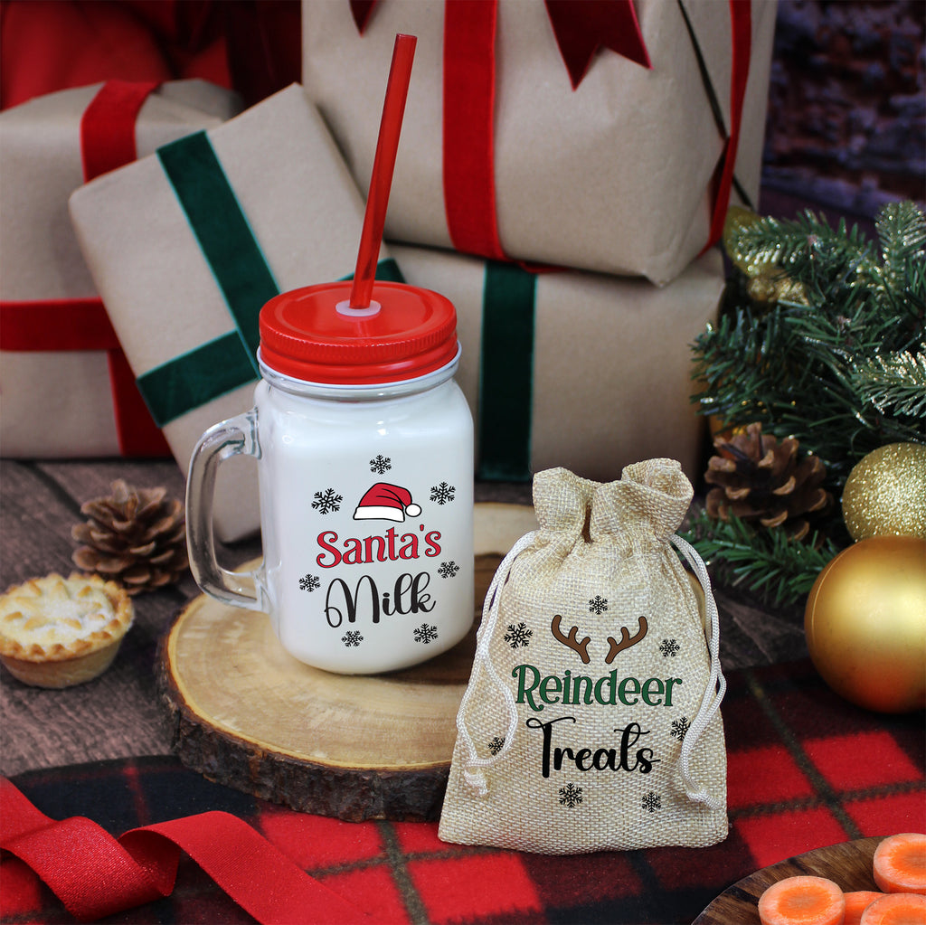 Santa’s Milk Bottle & Reindeer Treats Bag 