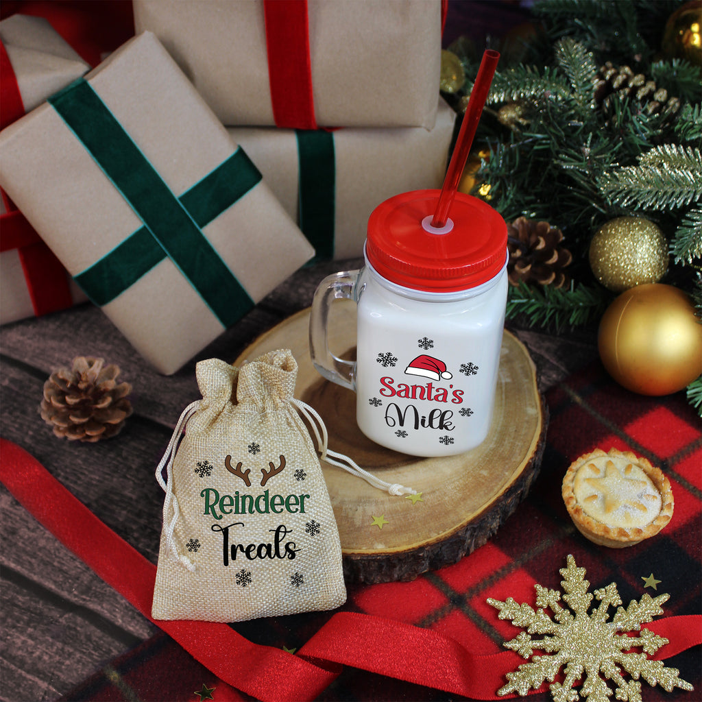 Santa’s Milk Bottle & Reindeer Treats Bag 