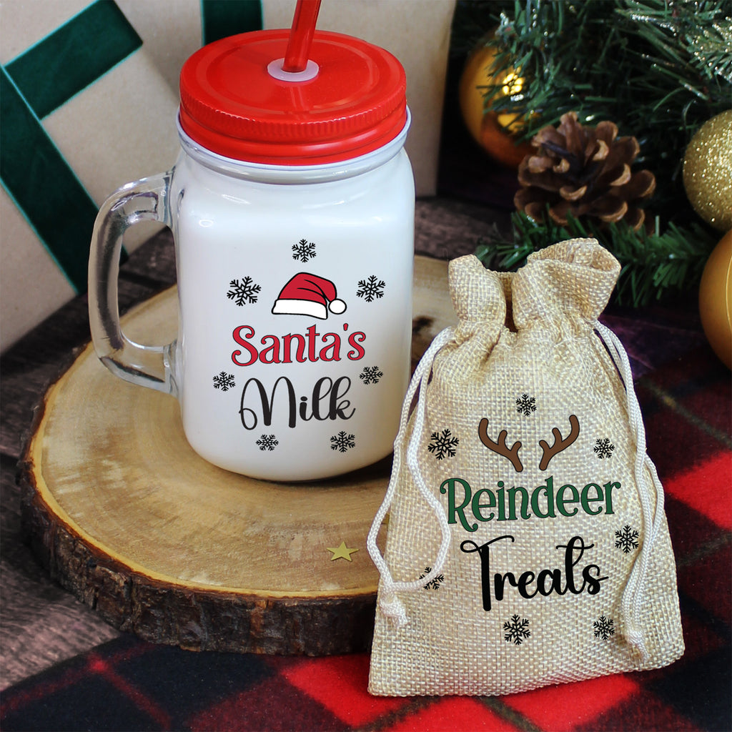 Santa’s Milk Bottle & Reindeer Treats Bag 