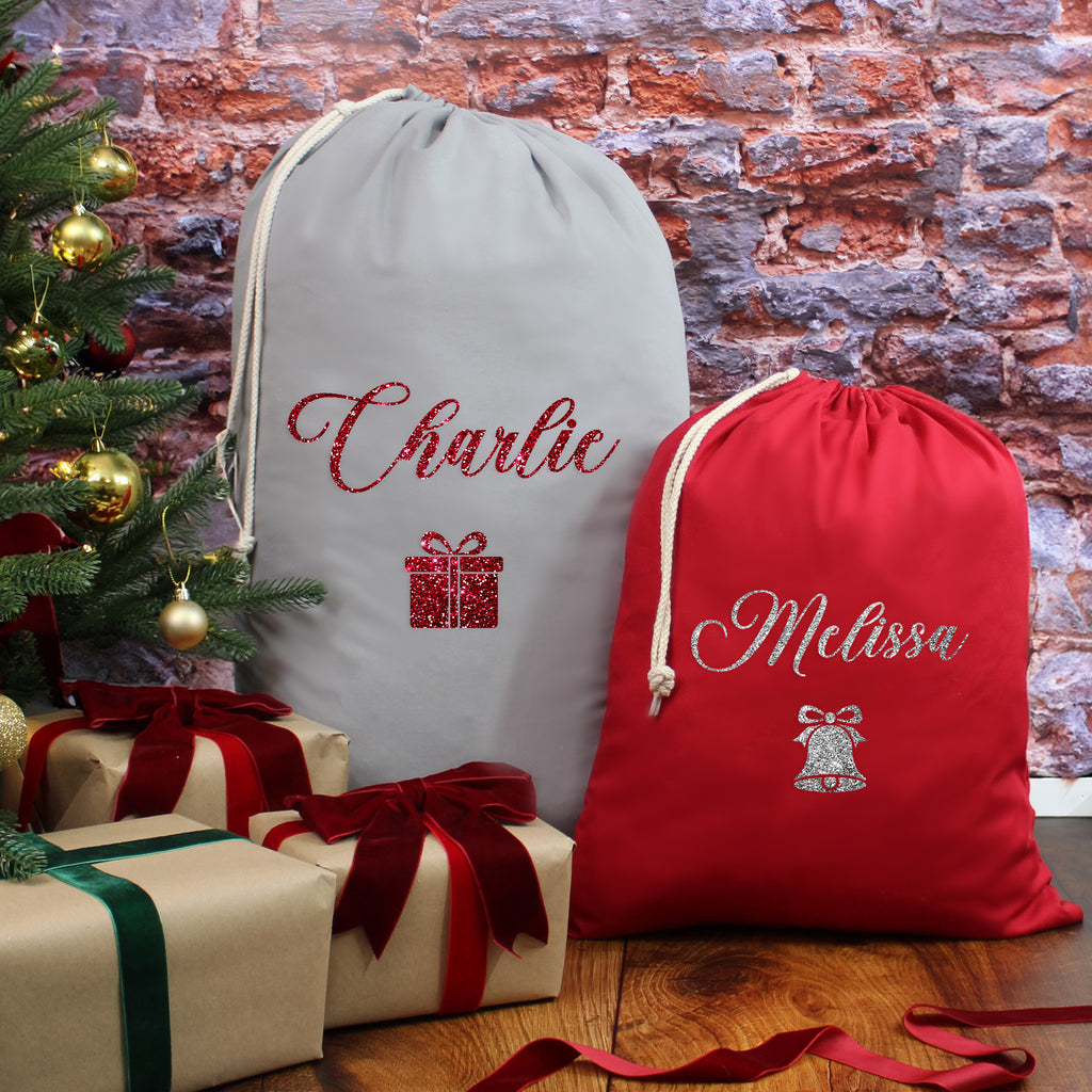 Personalised Small & Large Christmas Sacks with Icon Choices