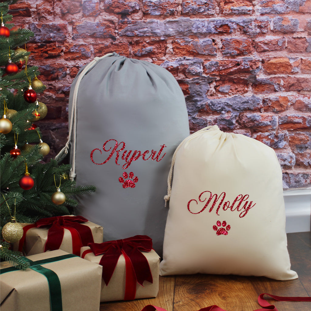 Personalised Small & Large Christmas Sacks with Icon Choices