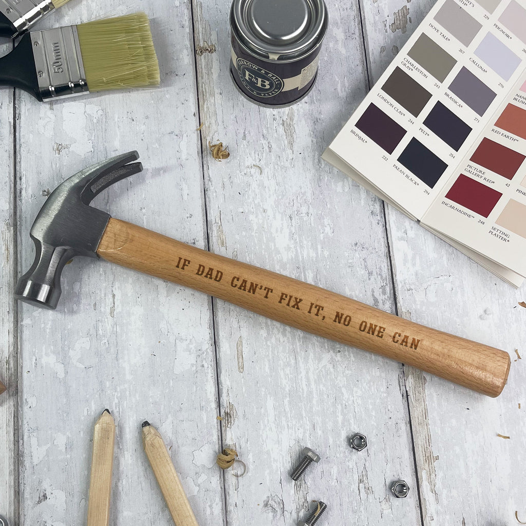 Personalised Wooden Claw Hammer - Any Text