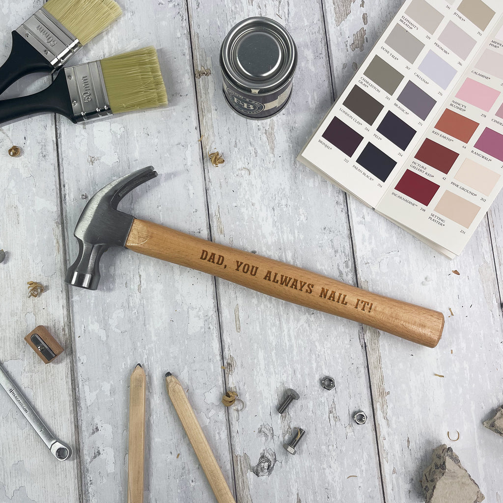 Personalised Wooden Claw Hammer - Any Text
