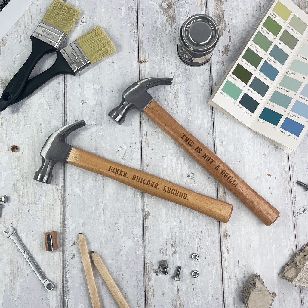 Personalised Wooden Claw Hammer - Any Text