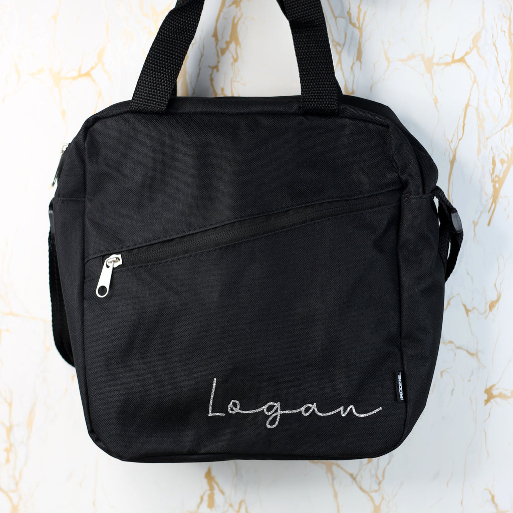Personalised Black Lunch / Cooler Bag with Name