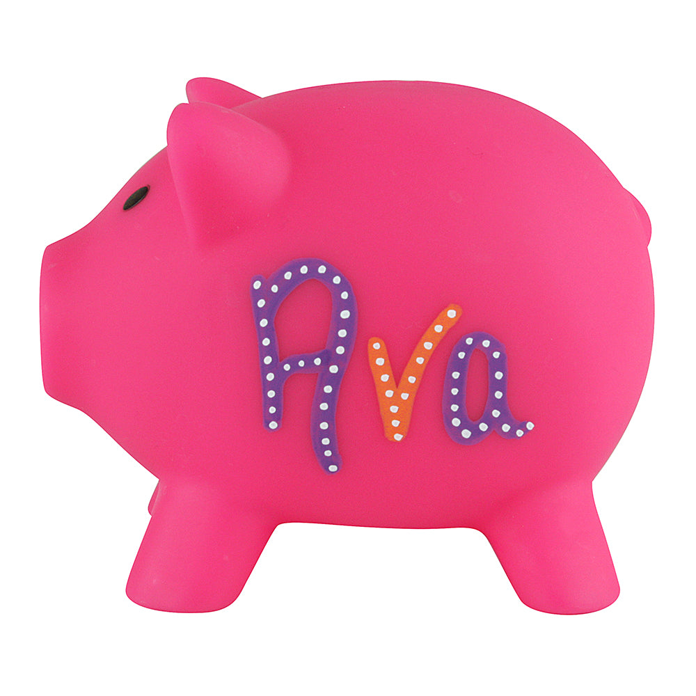 Personalised Hand Drawn Children's Piggy Bank