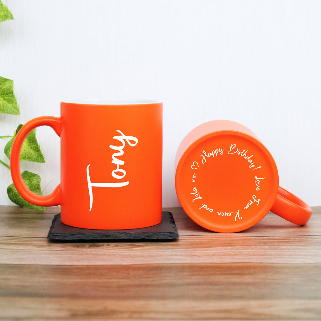 Personalised 350ml Neon Coffee Mug