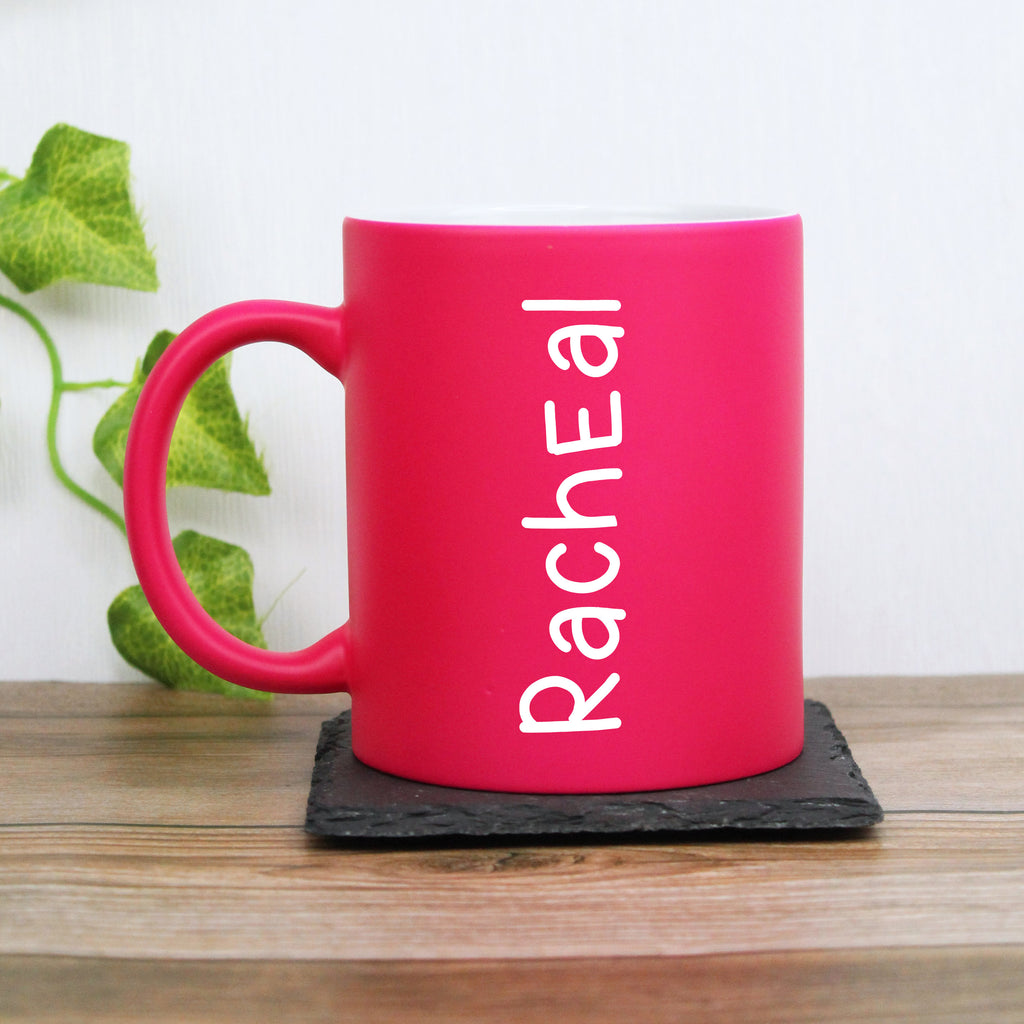 Personalised Love Heart Neon Coffee Mug