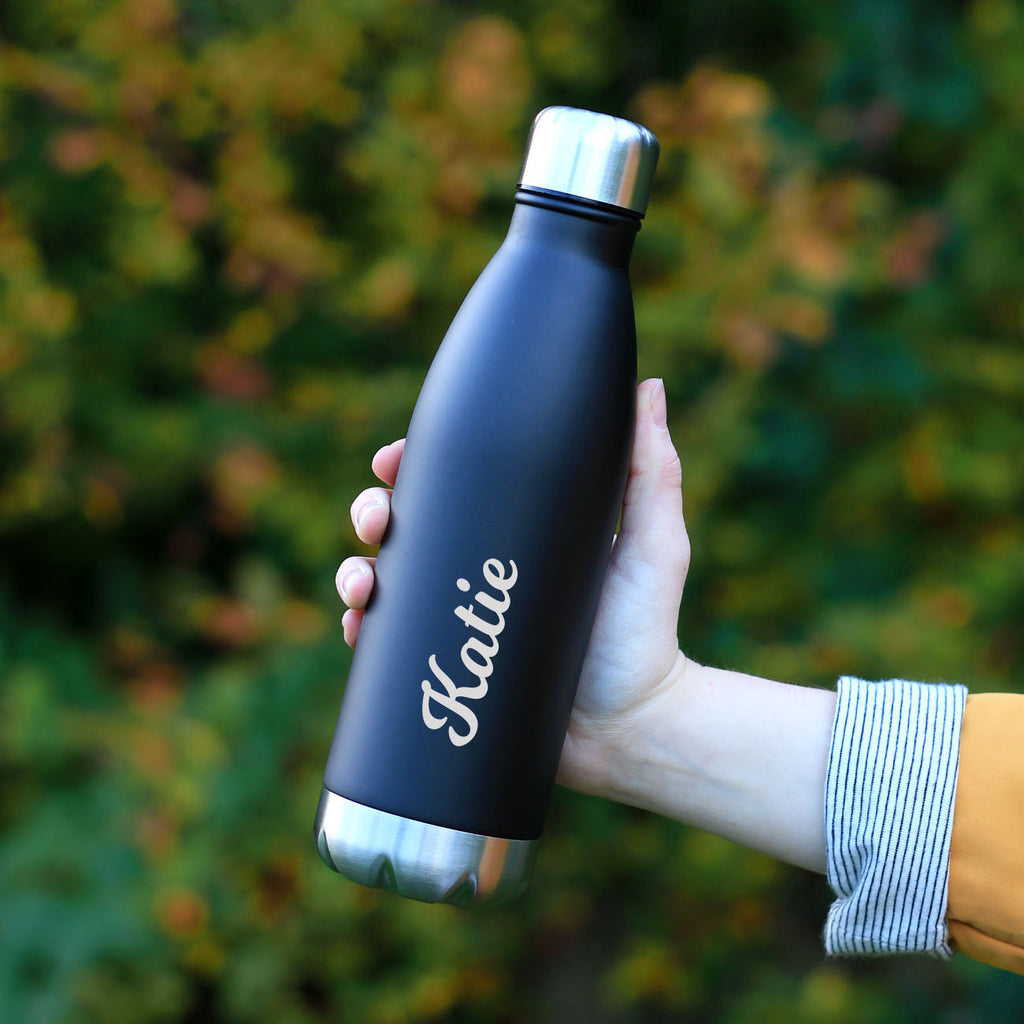 Personalised Engraved Name on Vacuum Water Bottle