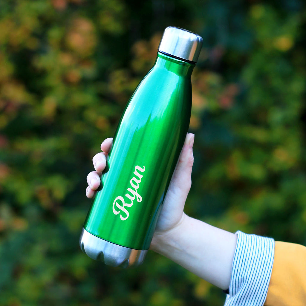 Personalised Engraved Name on Vacuum Water Bottle