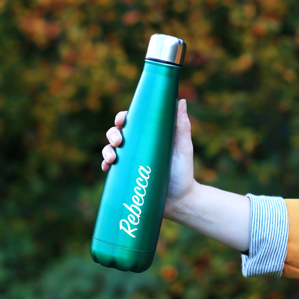 Personalised Engraved 630ml Water Bottle in 4 Colours