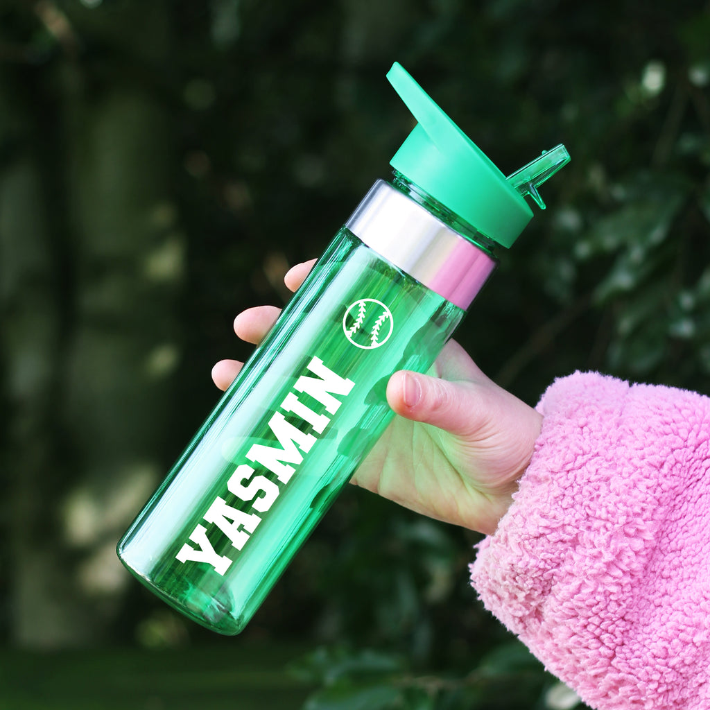 Personalised 700ml Tritan Water Bottle with Flip Straw & Carry Handle - Sports / Hobby Icon