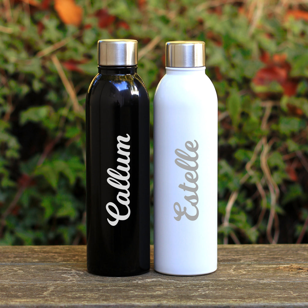 Customised Name on 500ml Insulated Flask White/Black