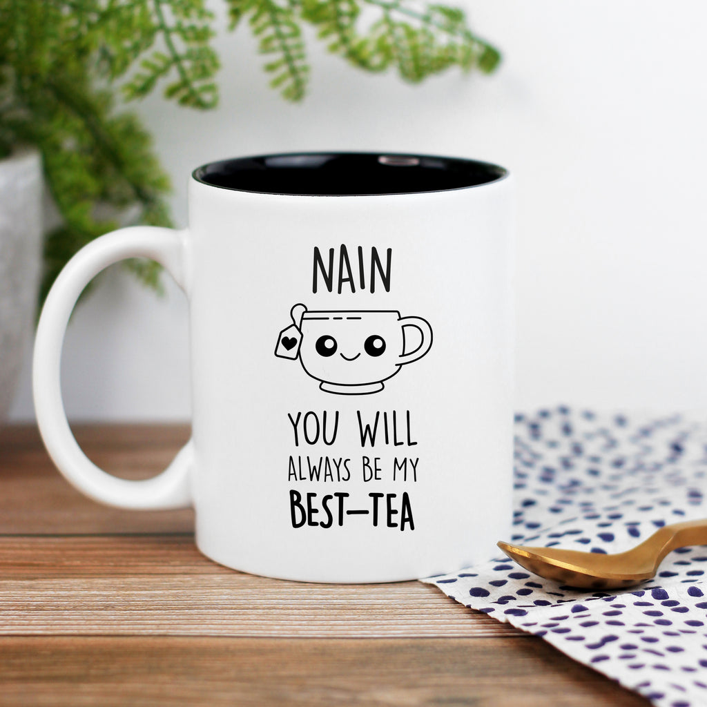 Personalised 'Grandma You Will Always Be My Best-Tea' Coffee Mug with Slate Coaster Option
