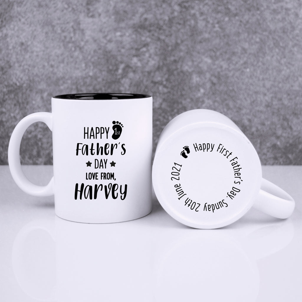 Personalised "Happy 1st Father's Day" Colour Reveal Coffee Mug
