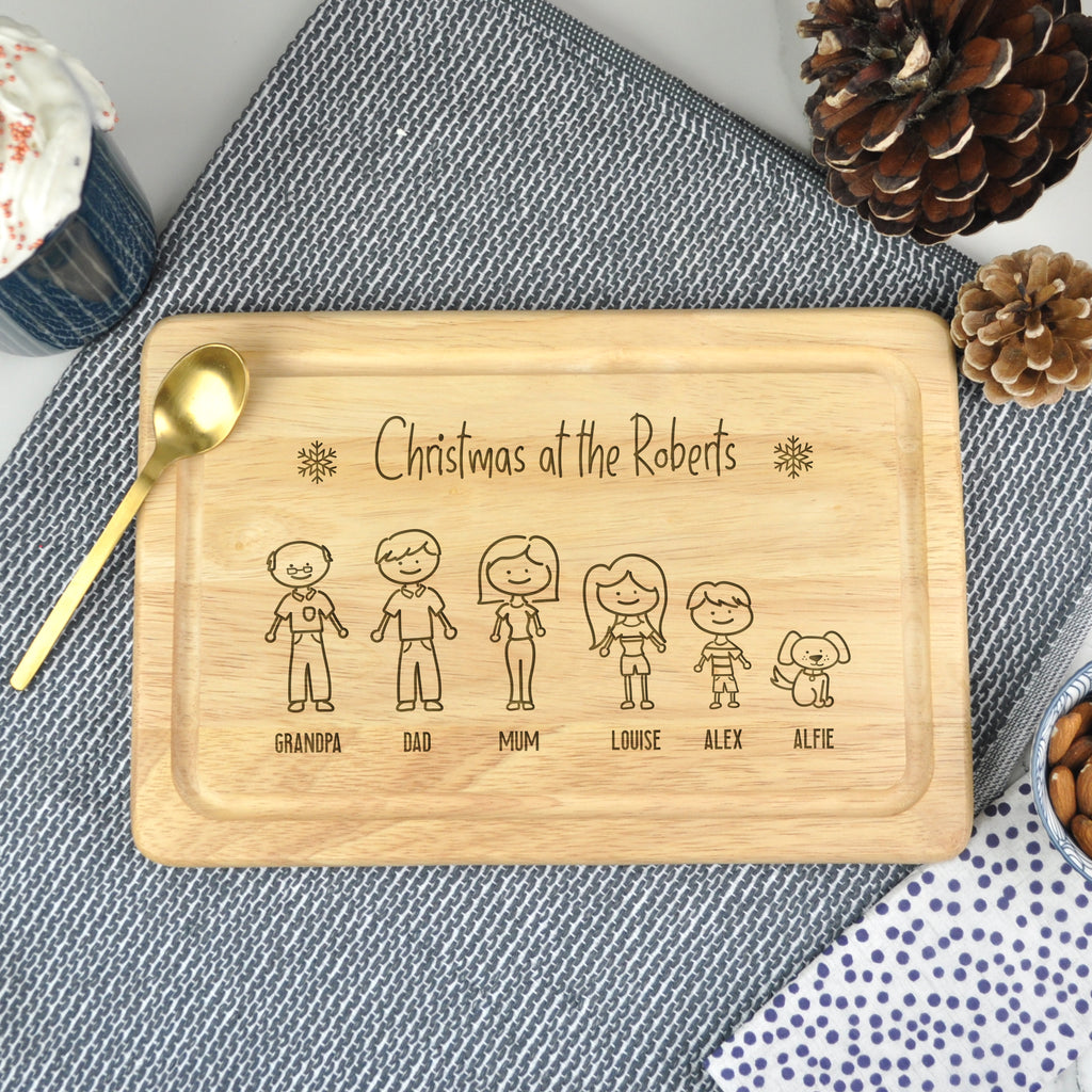 Personalised Christmas At The Chopping Board