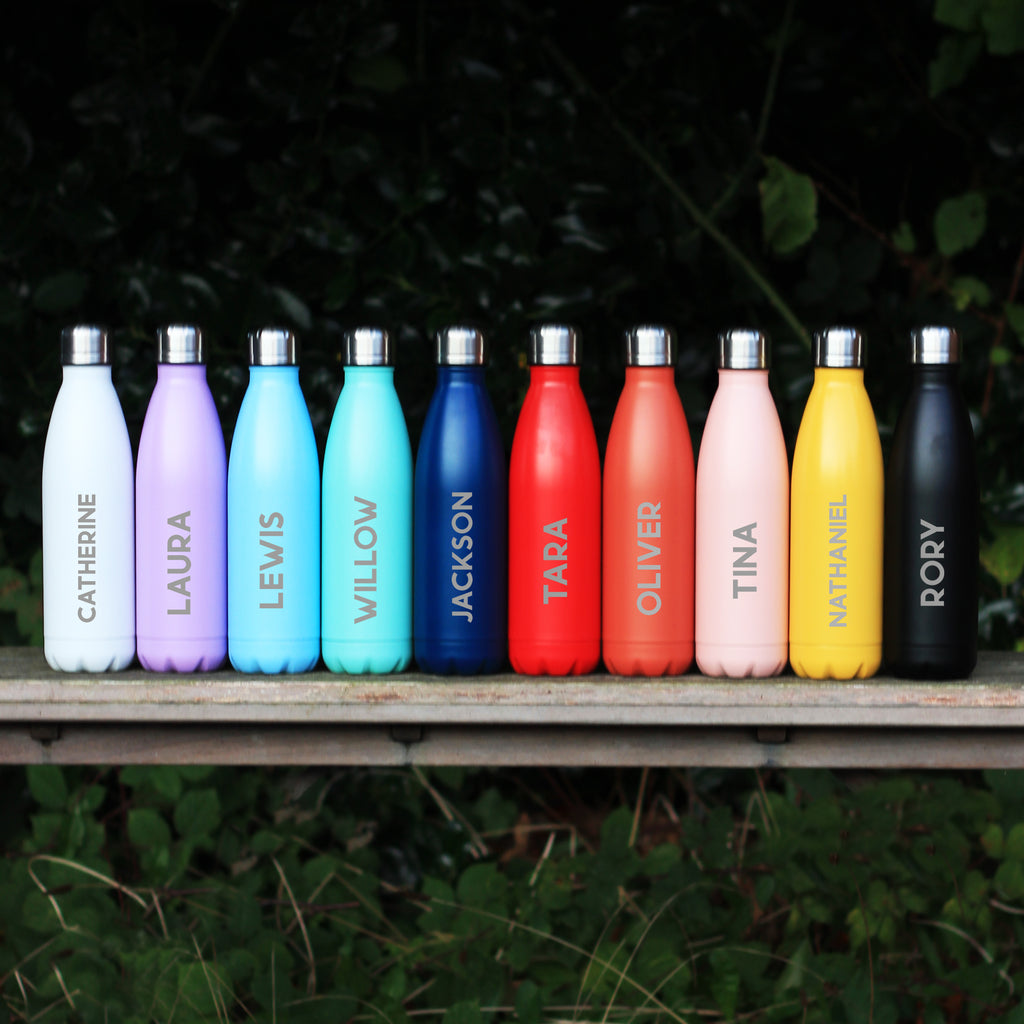 Personalised Vacuum Flask 500ml Water Bottle Gifts for Him and Her