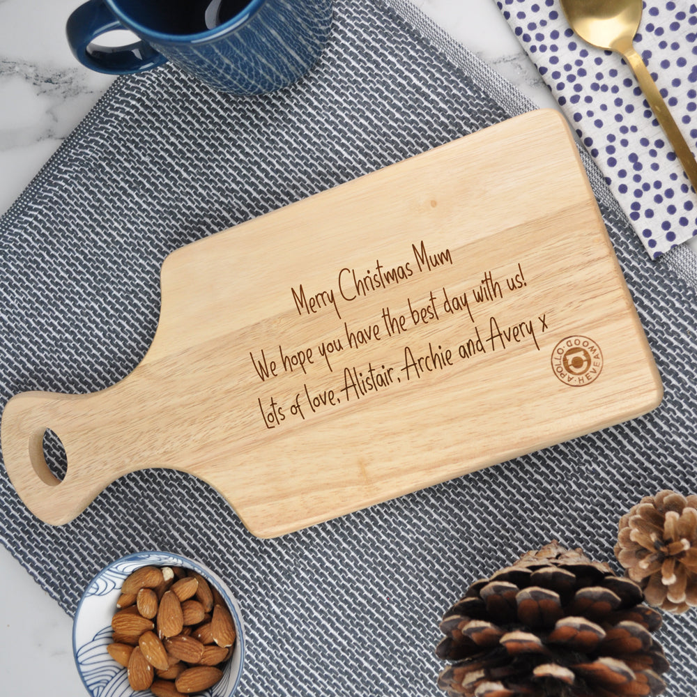 Personalised "This Mum Belongs To" Wooden Chopping Paddle Board