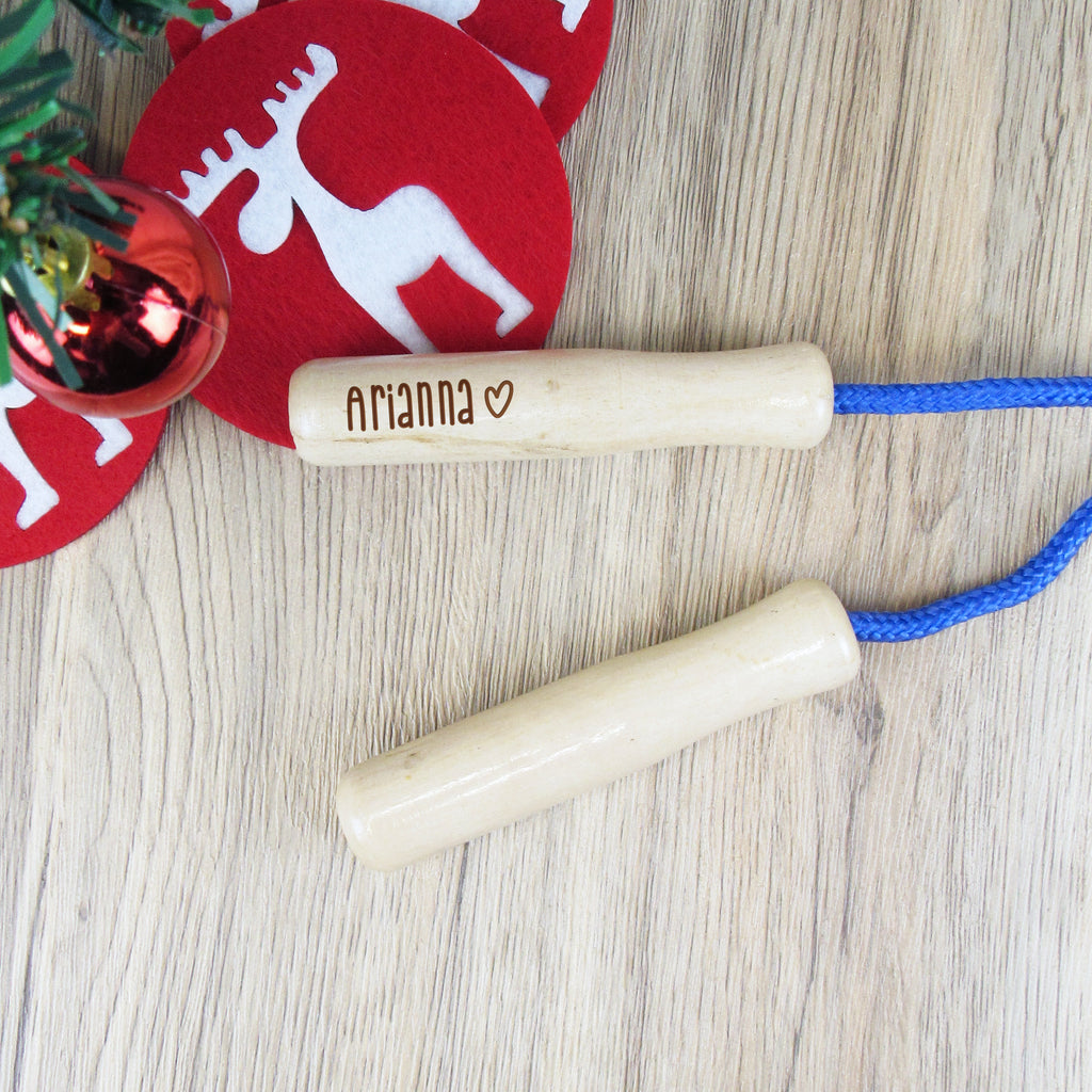 Personalised Kids Wooden Skipping Rope