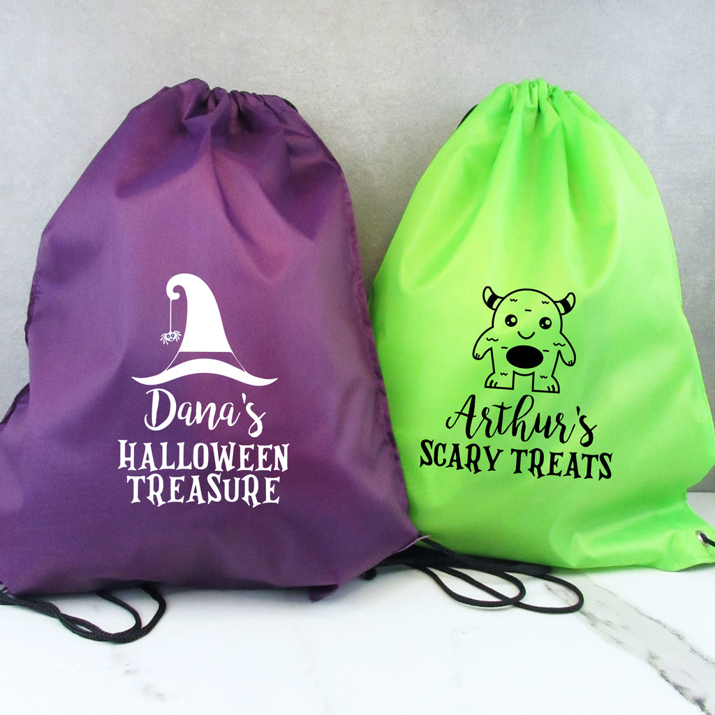 Personalised Kids Halloween Bags - Various Designs