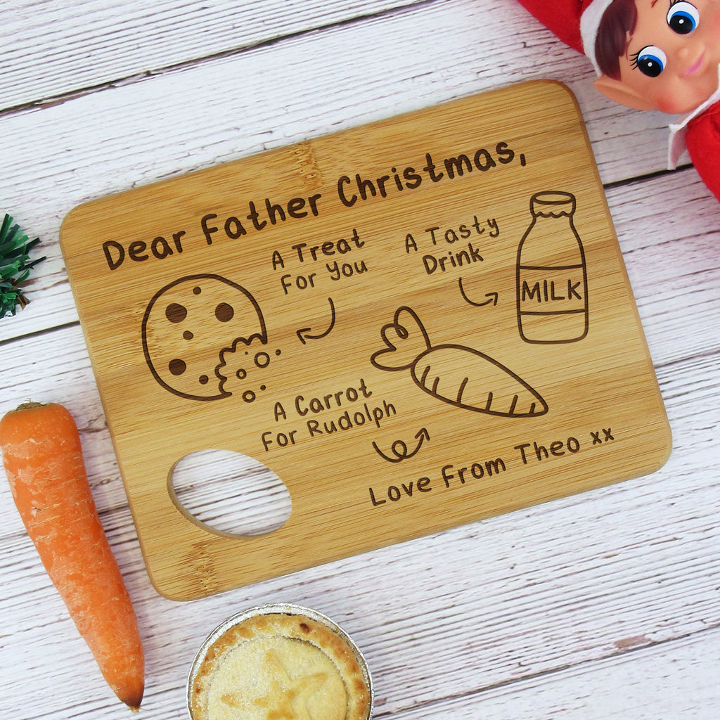 Personalised "Dear Father Christmas" Small Christmas Eve Board