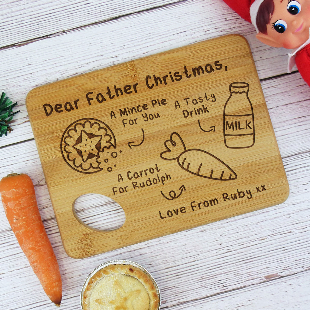 Personalised "Dear Father Christmas" Small Christmas Eve Board