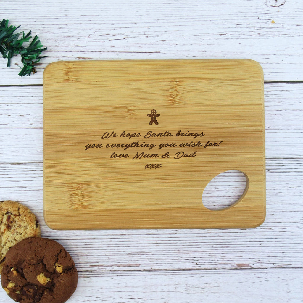 Personalised "Santa & Rudolph" Small Christmas Eve Treat Board