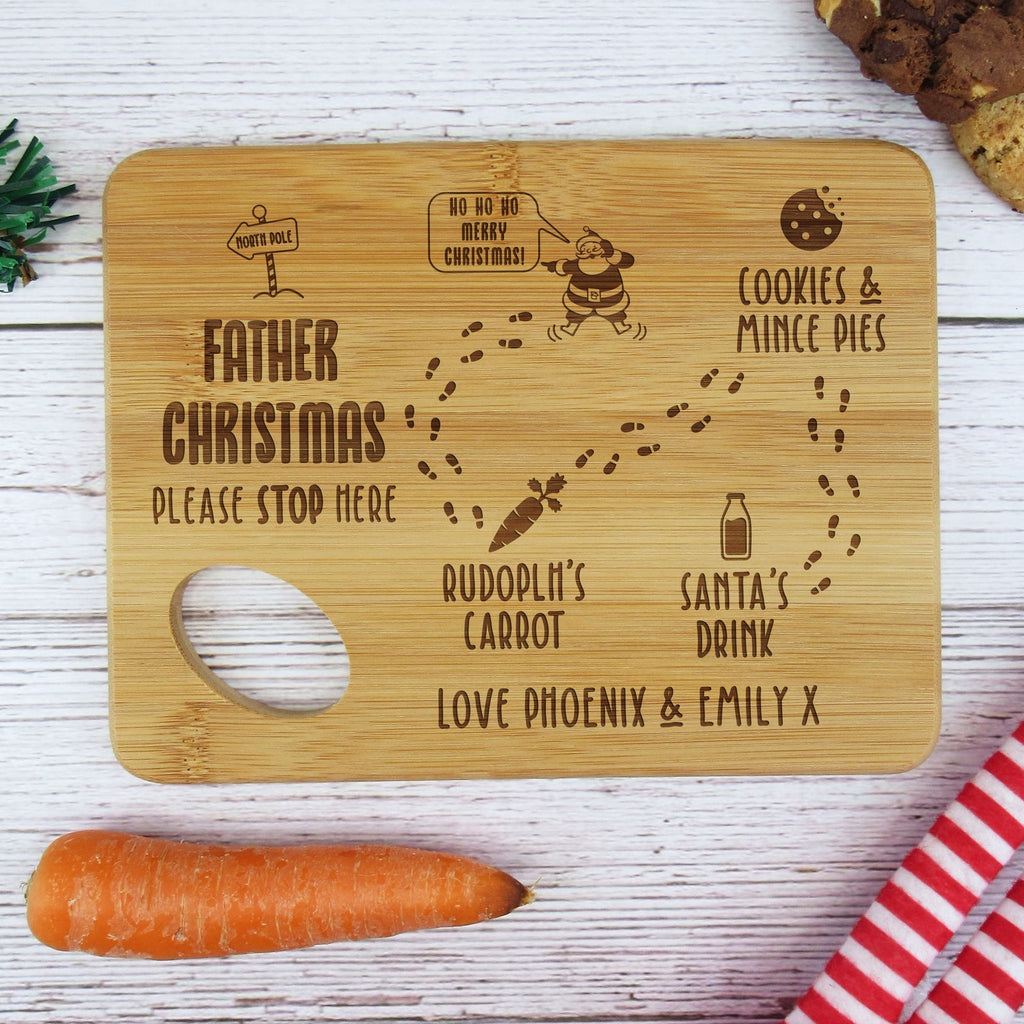 Personalised "Father Christmas" Small Christmas Eve Treat Board