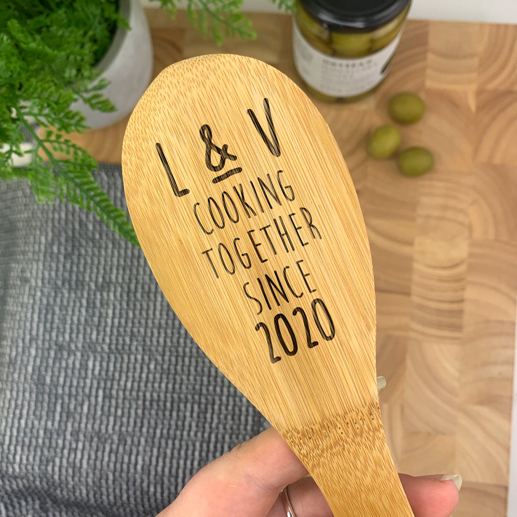 Personalised "Cooking Together Since" Wooden Spoon
