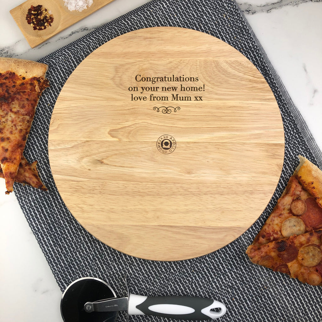 Personalised Wooden 30cm Pizza Board