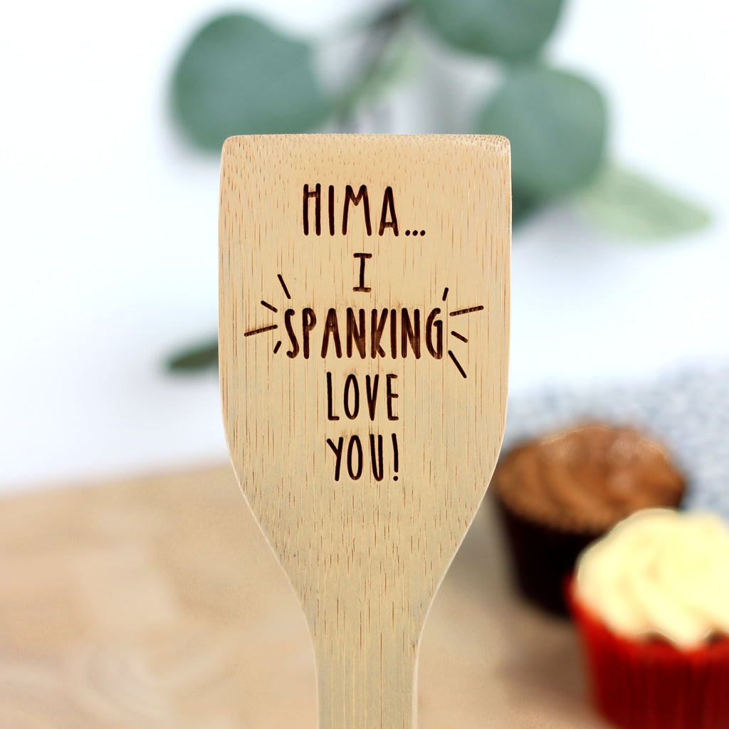 Personalised 'I Spanking Love You' Wooden Spatula