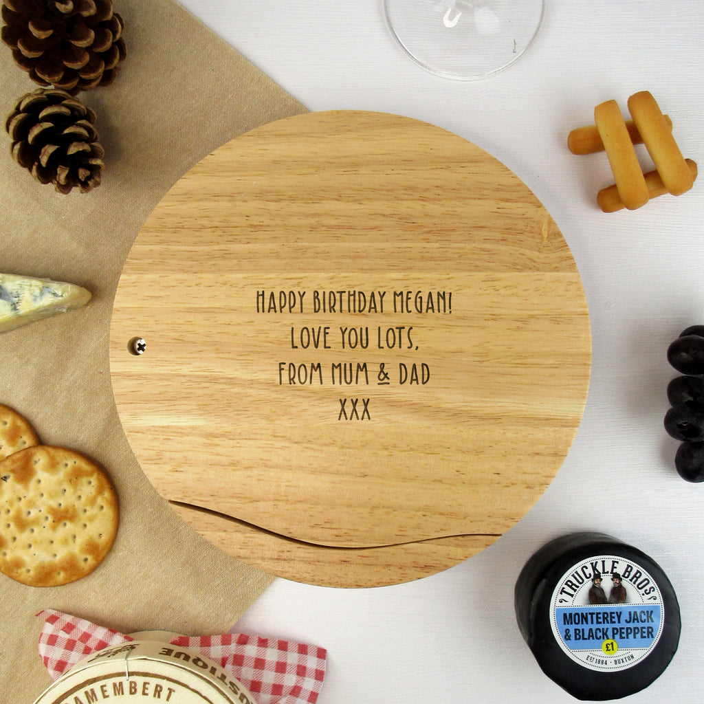 Engraved Lionel Richie "Hello, Is It Cheese You're Looking For?" Cheeseboard Set