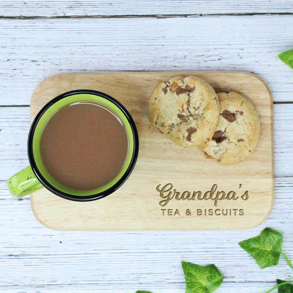 Personalised Grandad's Tea & Biscuit Board