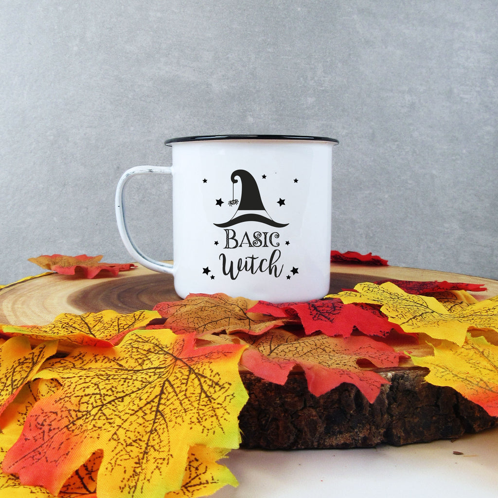 Personalised 'Hey There Pumpkin' Mug, 13 oz Metal Enamel Mug