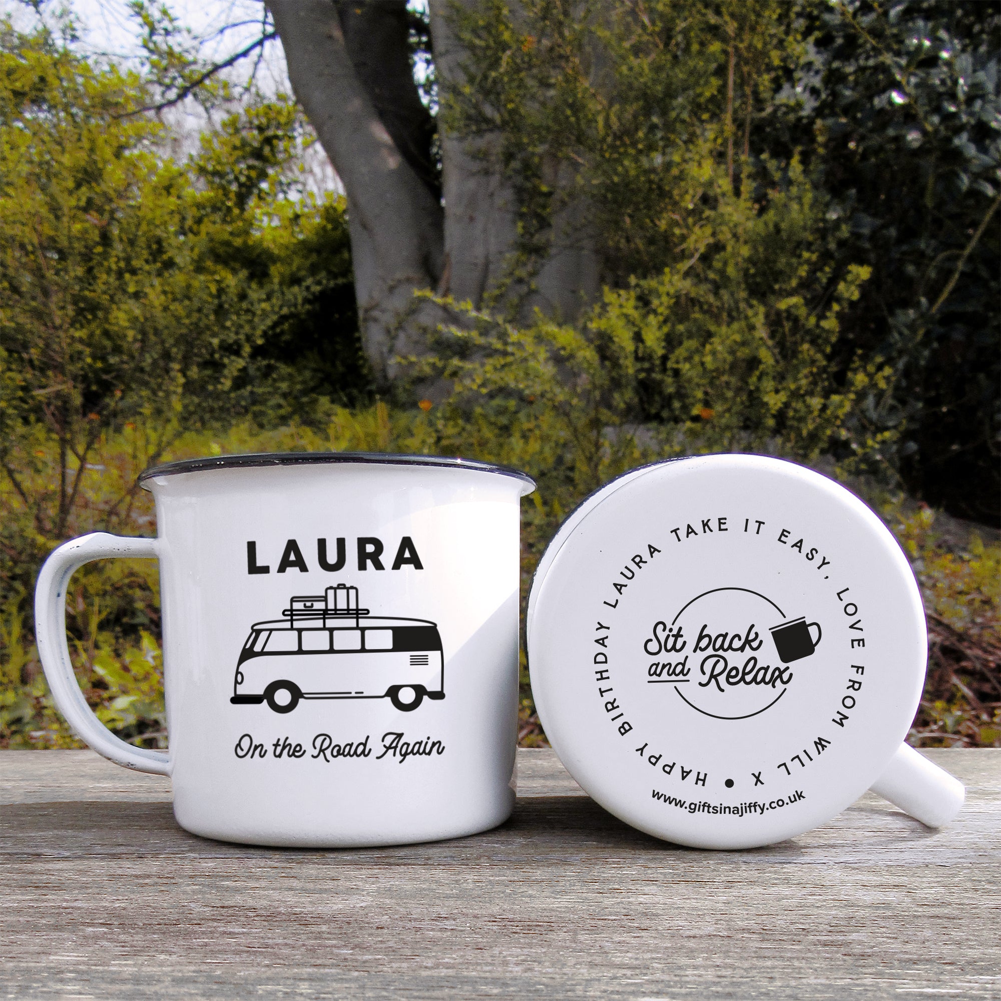 Enamel Mug Mug With Name, as a Gift, Cup for Engagement, Girlfriend, Van, VW  Bus, Love, Colleague, Work Colleague, -  Ireland