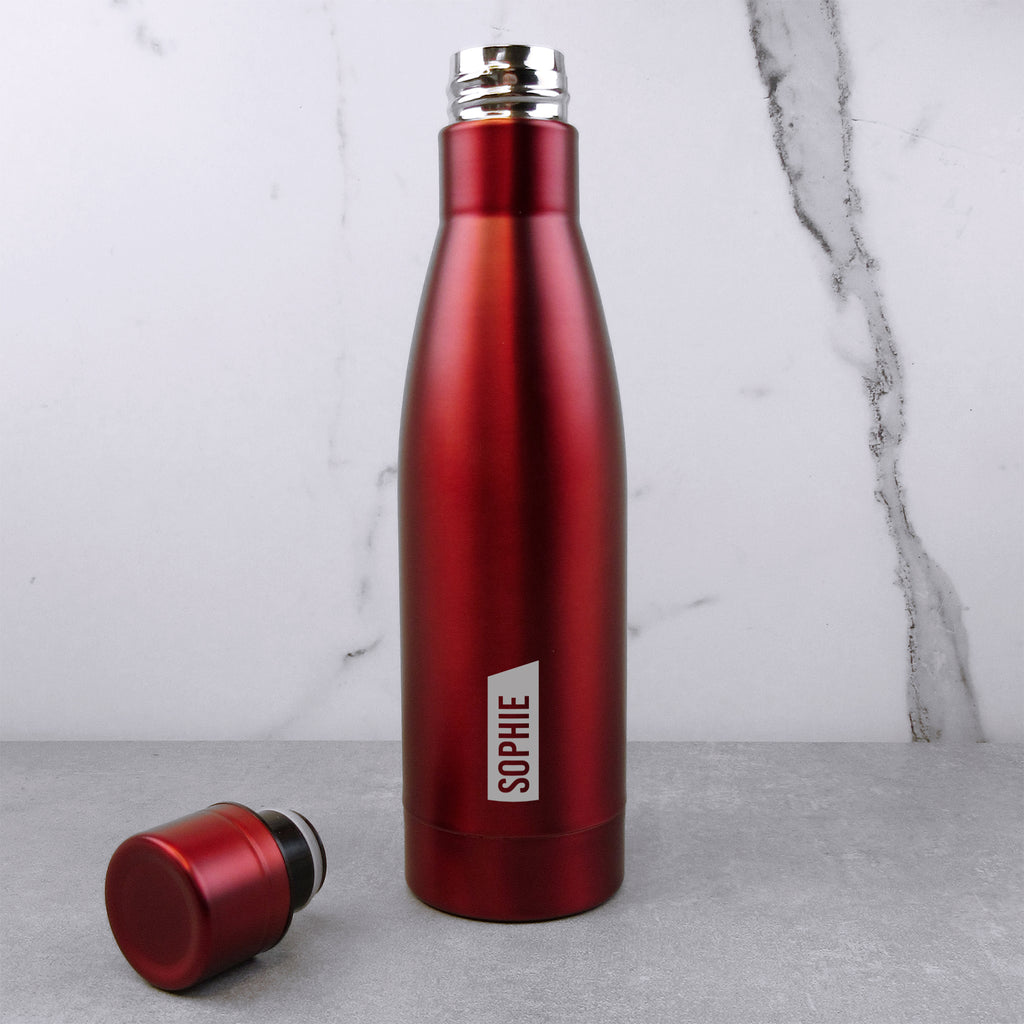 Personalised 500ml Copper Vacuum Insulated Water Bottle