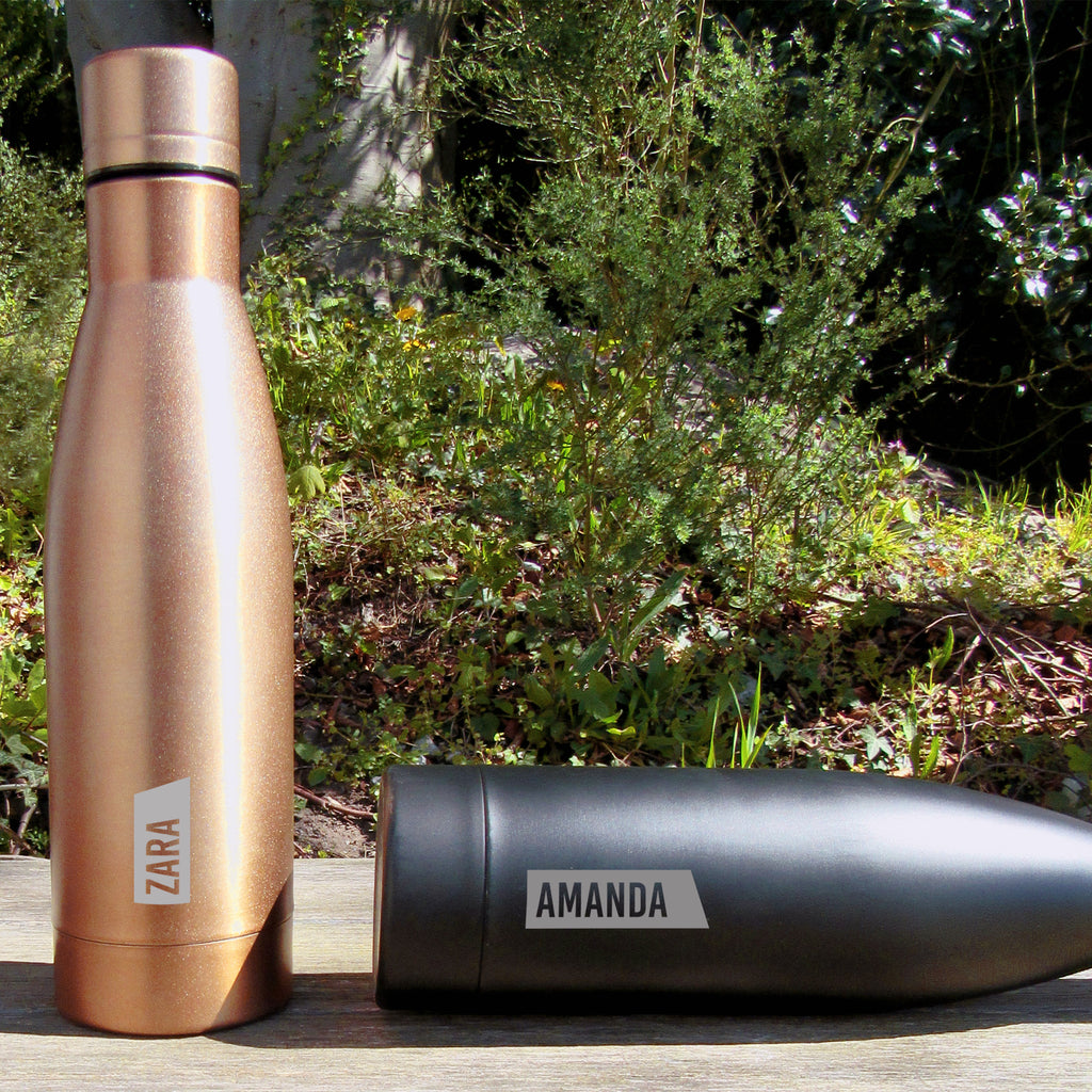 Personalised 500ml Copper Vacuum Insulated Water Bottle