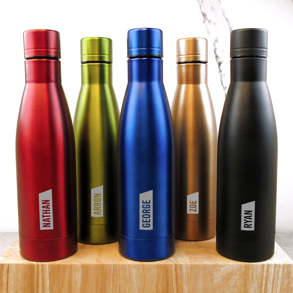 Personalised 500ml Copper Vacuum Insulated Water Bottle