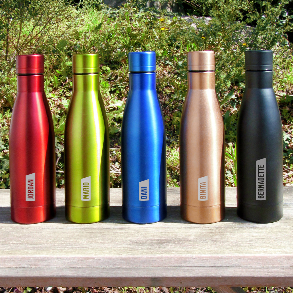 Personalised 500ml Copper Vacuum Insulated Water Bottle