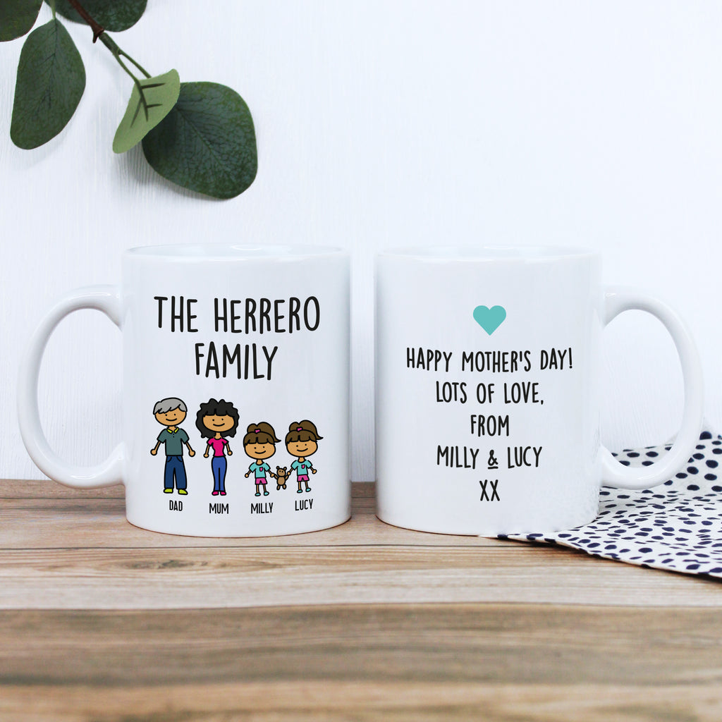 Personalised Family Portrait Coffee Mug