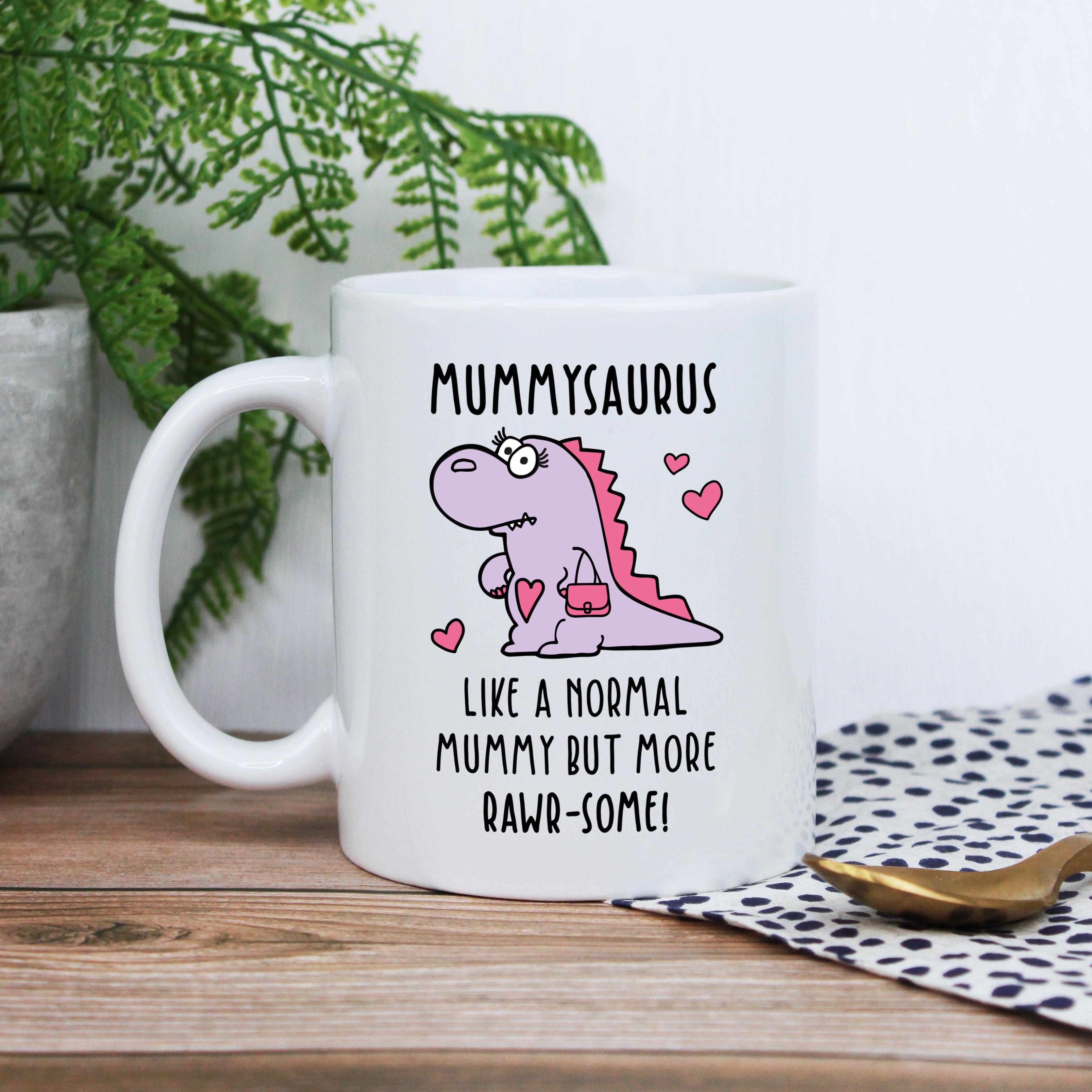Tazza regalo: Mamasaurus festa della mamma compleanno floreale fiore di Tazza regalo: Mamasaurus festa della mamma compleanno floreale fiore di