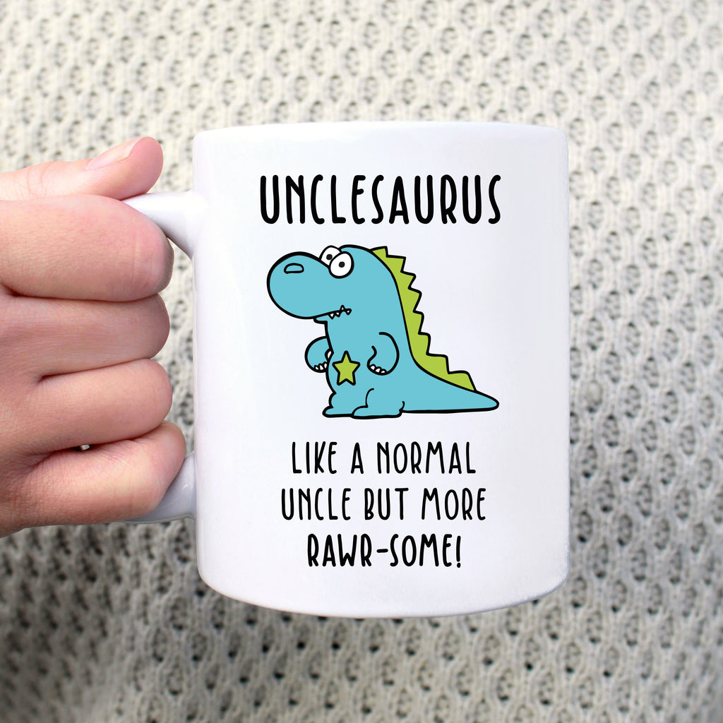 Personalised 'Unclesaurus' Dinosaur Coffee Mug