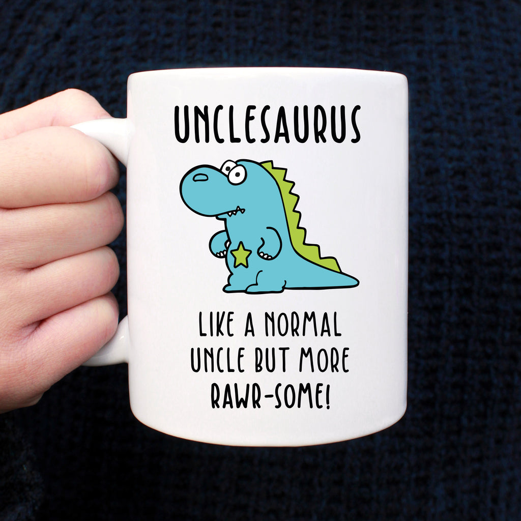 Personalised 'Unclesaurus' Dinosaur Coffee Mug