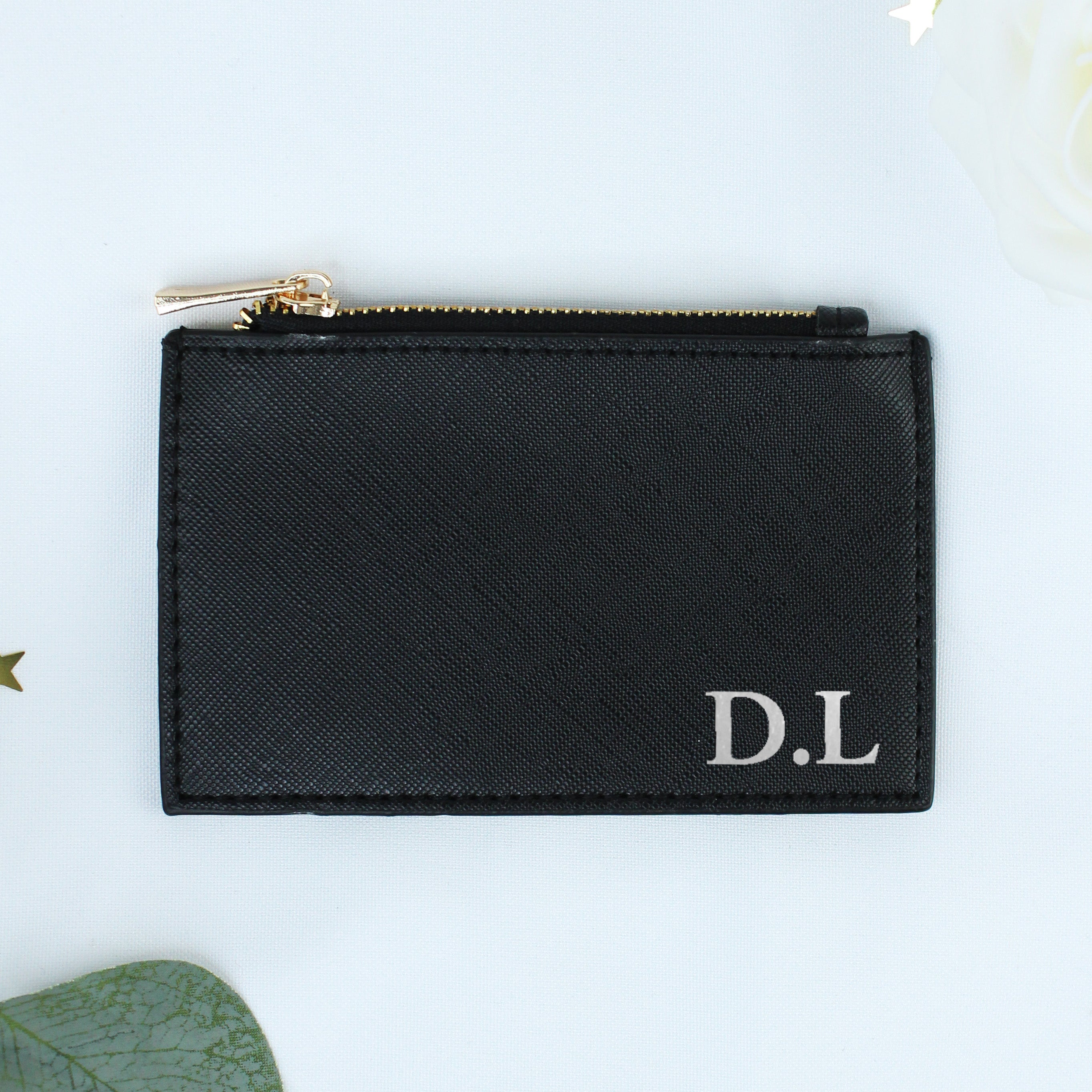PERSONALISED CARD HOLDER Coin Purse Initial Card Holder - Etsy UK | Personalized  purse, Coin purse, Monogram card
